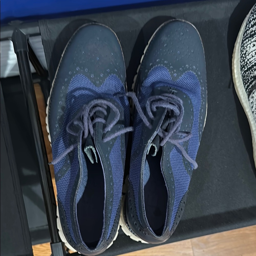 Stylish Blue Lace-Up Sneakers